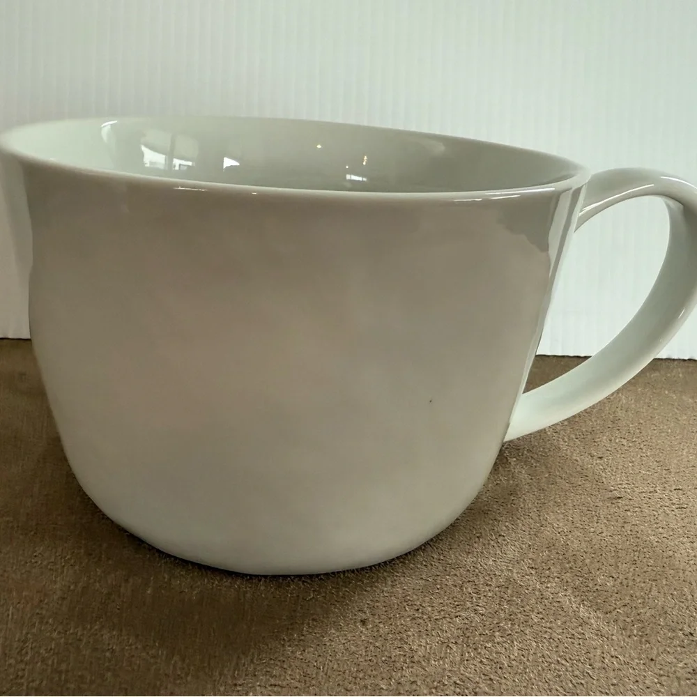 CRATE & BARREL extra large pebbled mug
